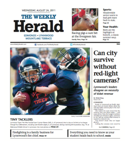 Weekly Herald cover, Aug. 24, 2011